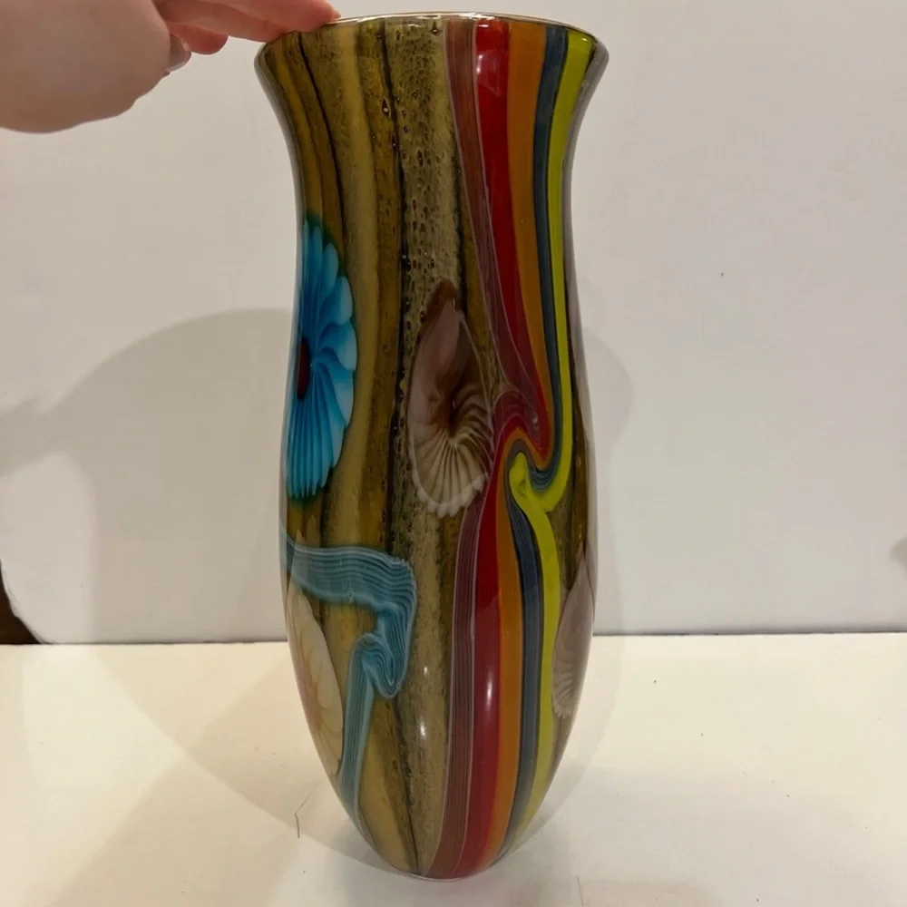Murano Art Glass Vase Large 15